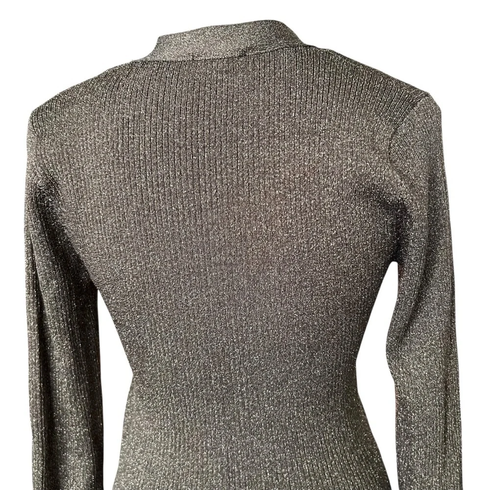 RAILS Beau Lurex Cardigan Gold Sz S - Picture 9 of 10